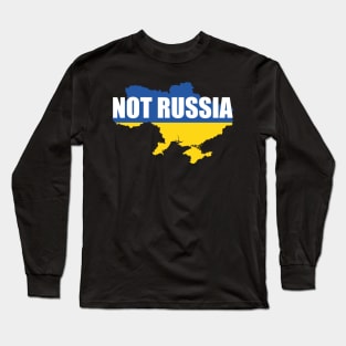 Support Ukraine I Stand With Ukraine It's Not Russia Long Sleeve T-Shirt